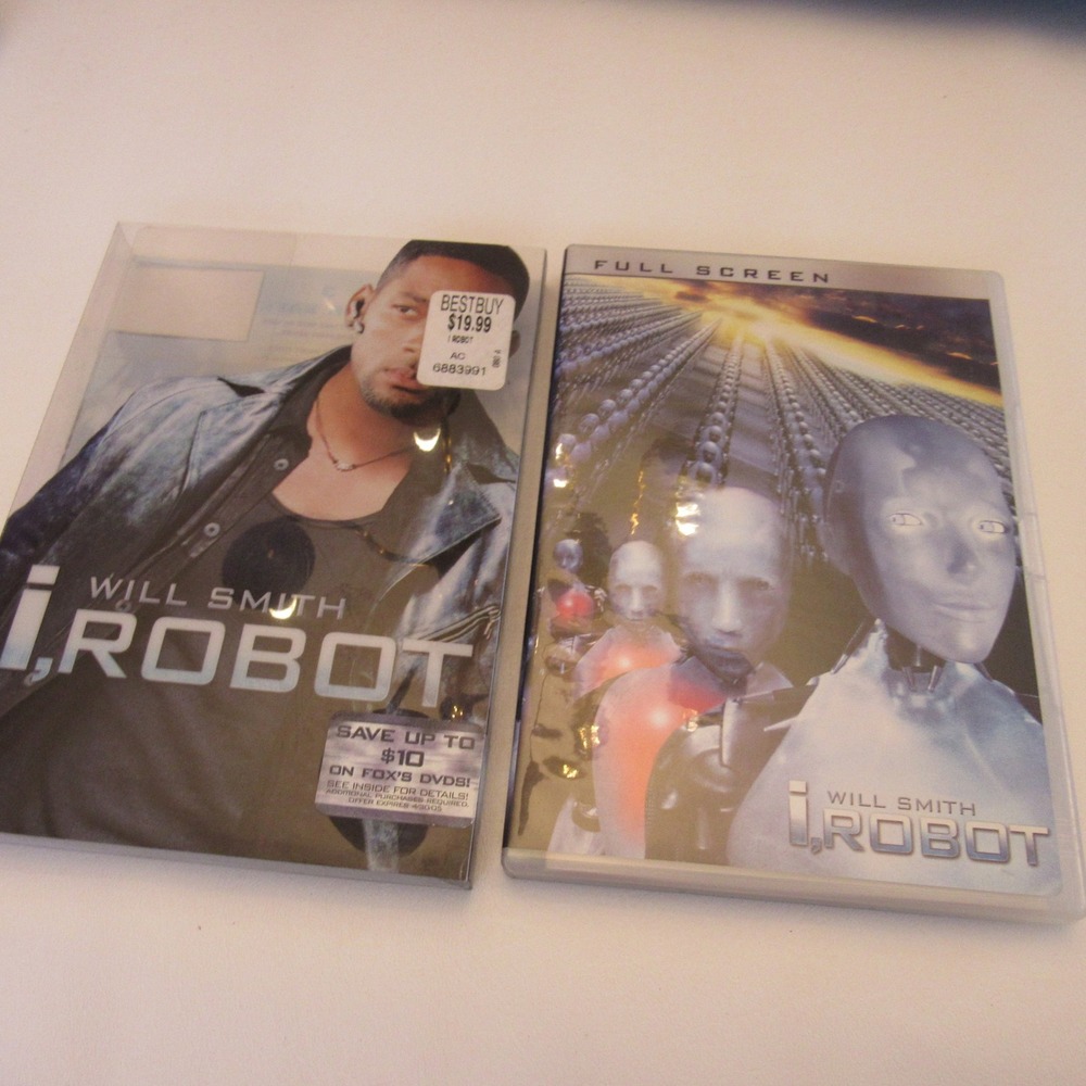 I, Robot DVD Full Screen Edition Will Smith Sci-Fi Action Movie with Slipcover